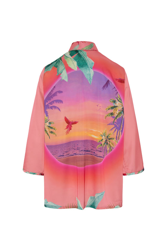 Shirt Louise Parrots Coral